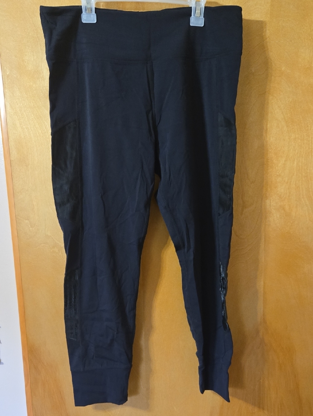 ZYIA Black Active Leggings with Logo Waistband